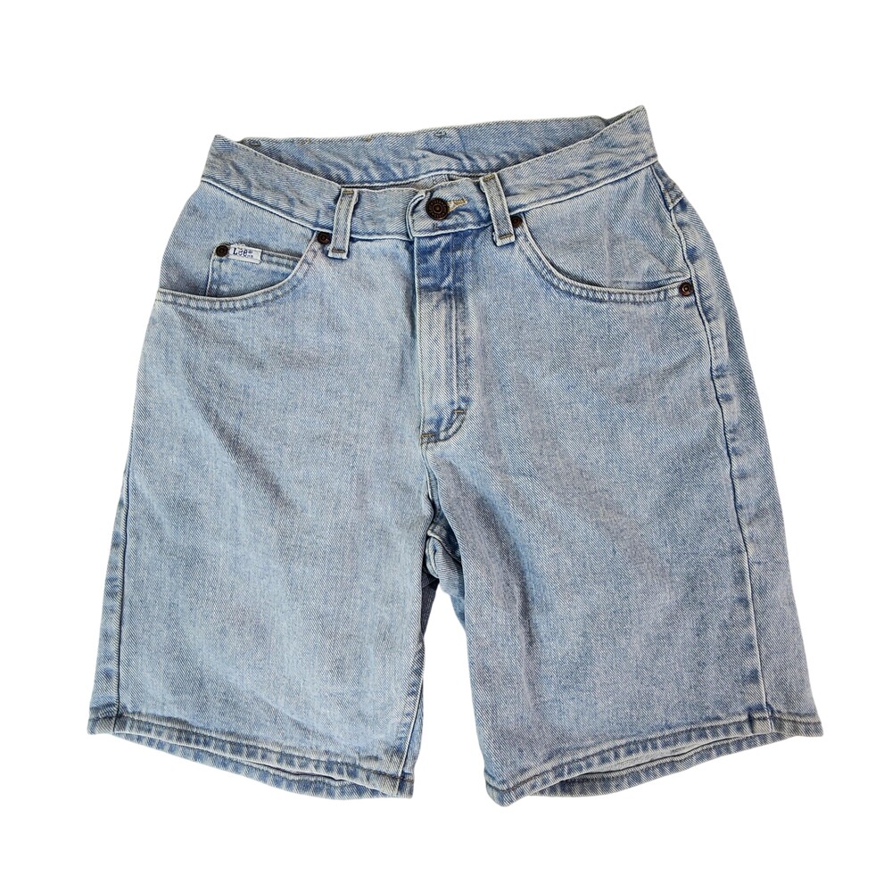 Lee Denim Shorts Mens 33 Light Wash Blue 5 Pocket Jean Shorts Casual